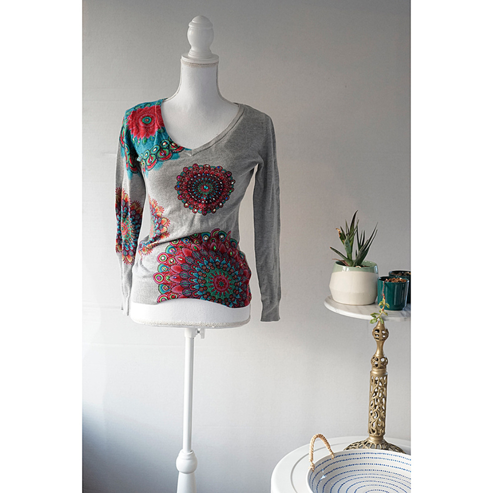 Desigual Beaded Sweater